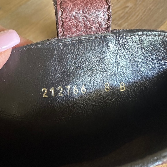 GUCCI Hysteria Accent Pebbled Leather Riding Boot in Brown - Picture 14 of 17